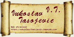 Vukoslav Tasojević vizit kartica